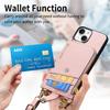 2 in 1 Detachable Crossbody Cards Solt Wallet Leather Case For iPhone 15 Pro Max 14 Plus 13 12 11 Pocket Bag Long Lanyard Cover