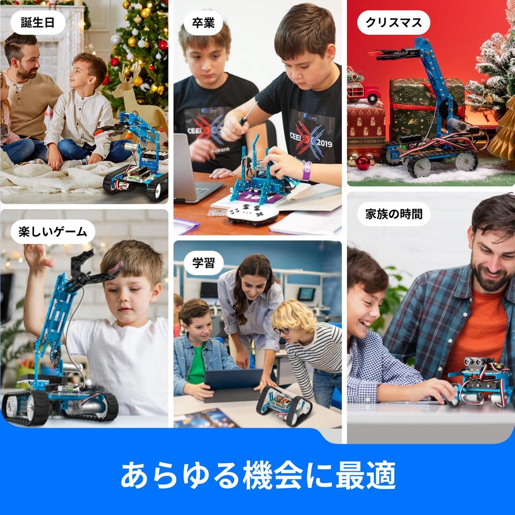 Makeblock mBot Ultimate Robot STEM Education DIY Robot Compatible with Raspberry and Buildable Robot with Remote Programming Toy for Students and