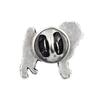 Mops - Versilberte Hundebrosche, elegante Anstecknadel, Jackenrevers-Dekoration der Marke Art-Dog