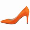 Klassische Damen Sexy Große Pumps Spitze 9cm Mittelhohe Absätze Damen Pumps Kunstleder Schwarz Rot Büro Party Hochzeitsschuhe