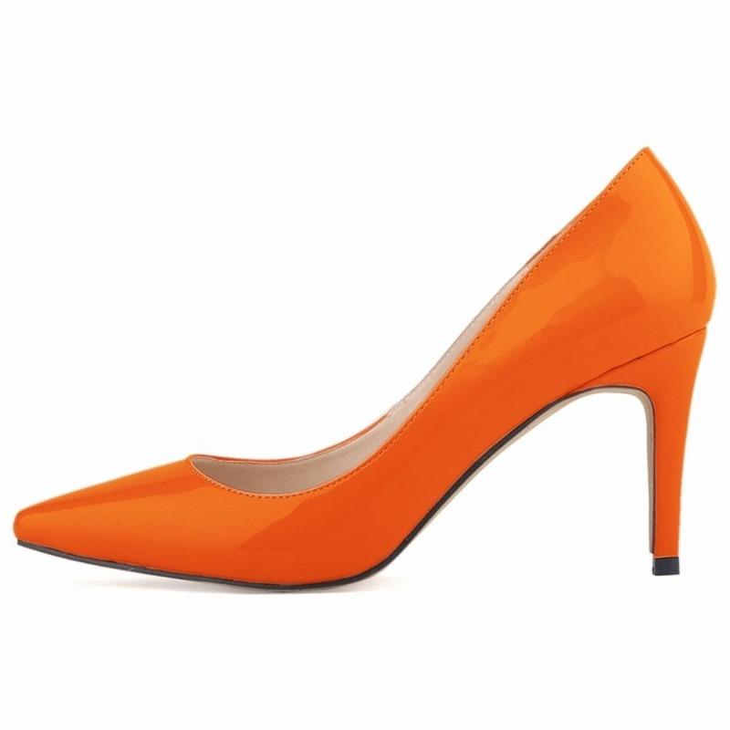 Klassische Damen Sexy Große Pumps Spitze 9cm Mittelhohe Absätze Damen Pumps Kunstleder Schwarz Rot Büro Party Hochzeitsschuhe