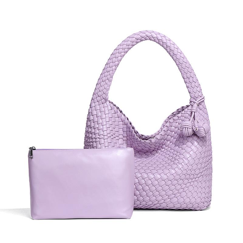 Hand-woven Bags, Personalized Hand-held Mother and Child Bags, Niche Single-shoulder Underarm Bags, and Casual Tote Bags