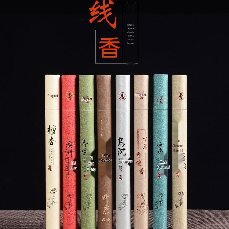 Indonesian Agarwood & Sandalwood Incense Sticks with Chinese Medicinal Herbs for Indoor Aromatherapy