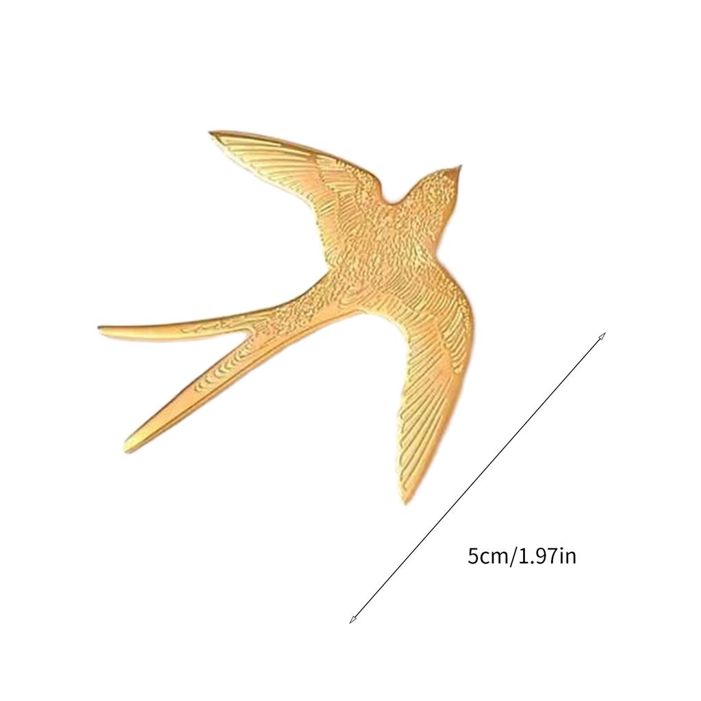 Elegant Swallow Bird Brooch Pin Cute Alloy Jewelry Lapel Pin Accessory For Women Men Casual Party Wedding Gift