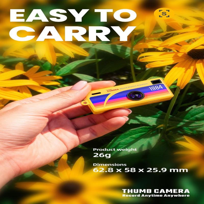 Digital Camera 0.96 Inch Keychain Camera Retro Support Memory Card 1080P Very Small Camcorder Video Recorder With Flash