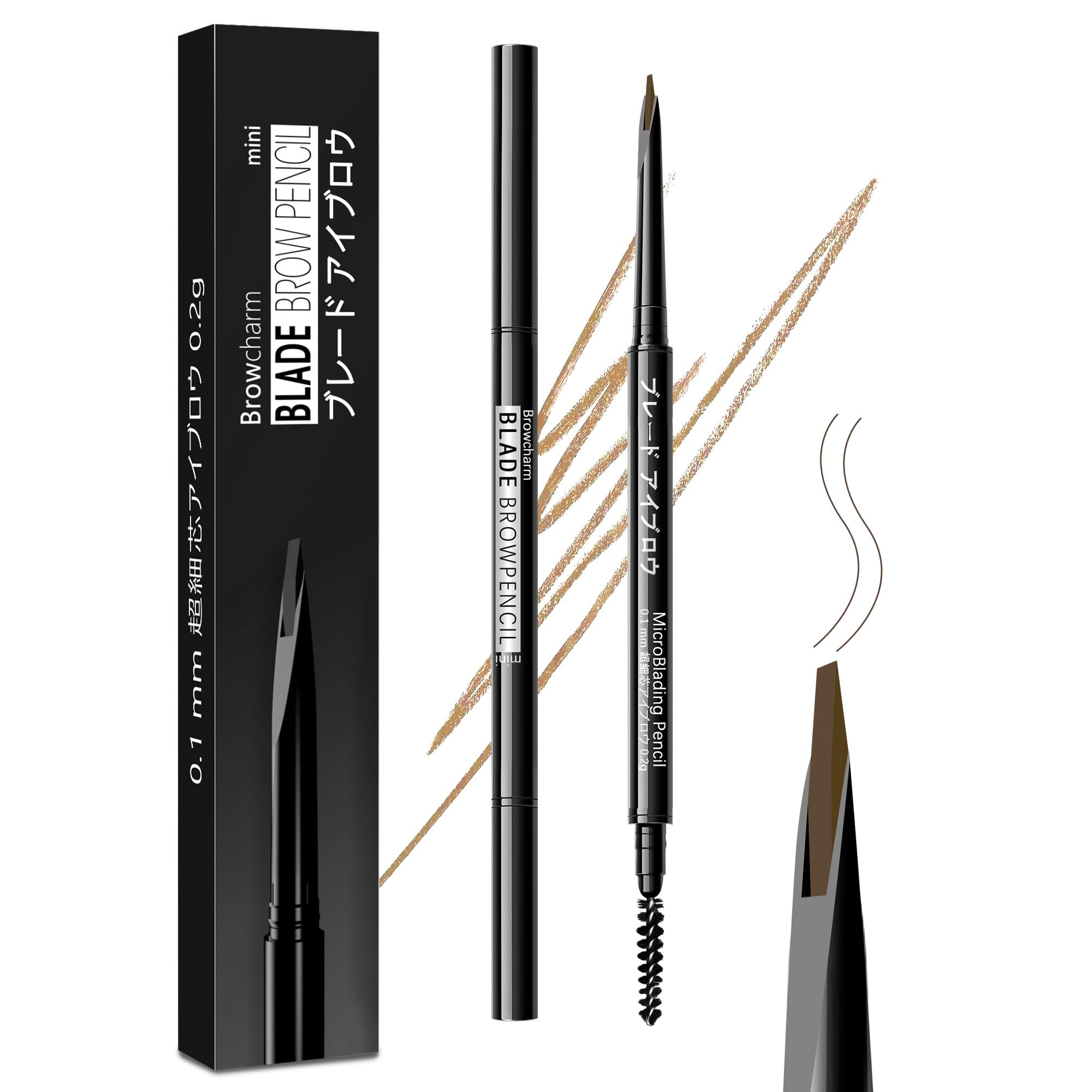 Maksure Eyebrow Pencil, Ultra-Fine 0.1mm, 24-Hour Smudge-Free, Natural Finish, Long-Lasting, Waterproof & Sweatproof, Popular, Smudge-Proof Eyebrow