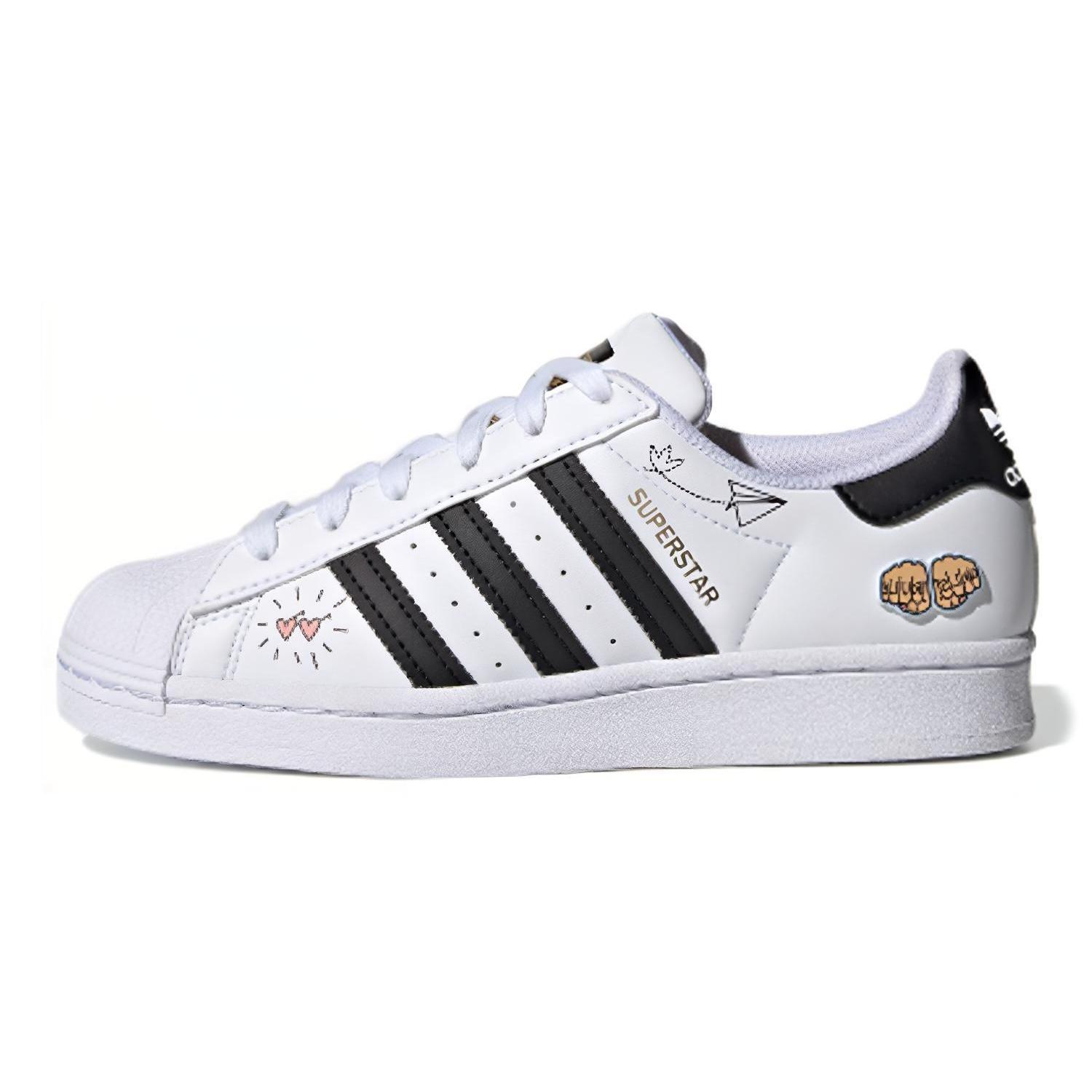 (GS) adidas Superstar J  Girls Rule - White  Kids  FX5202 EU 37⅓
