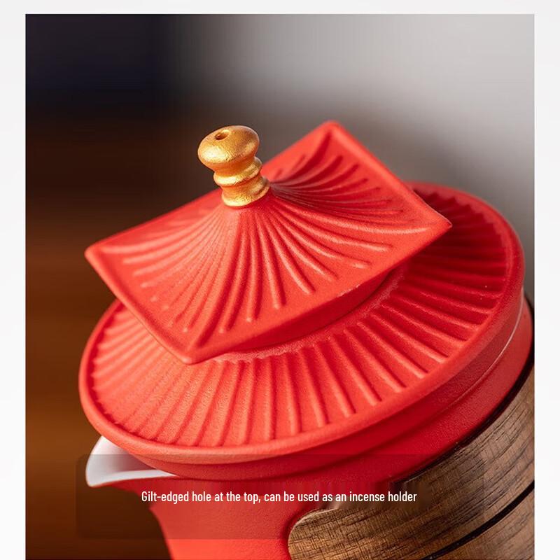 Forbidden City Cultural Jade Porcelain Kung Fu Travel Tea Set