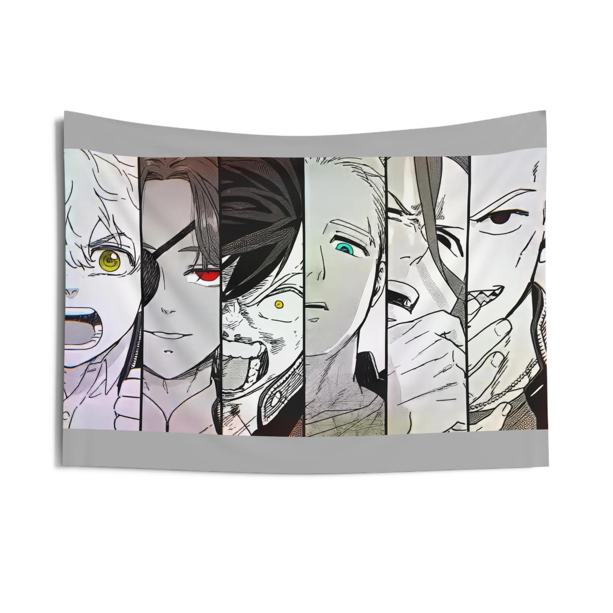

Japanese School Gang Tapestry Anime Manga Scene Wall Art Dorm Room Decoration Perfect Anime Fan Gift Display 74x94cm(29x37in)