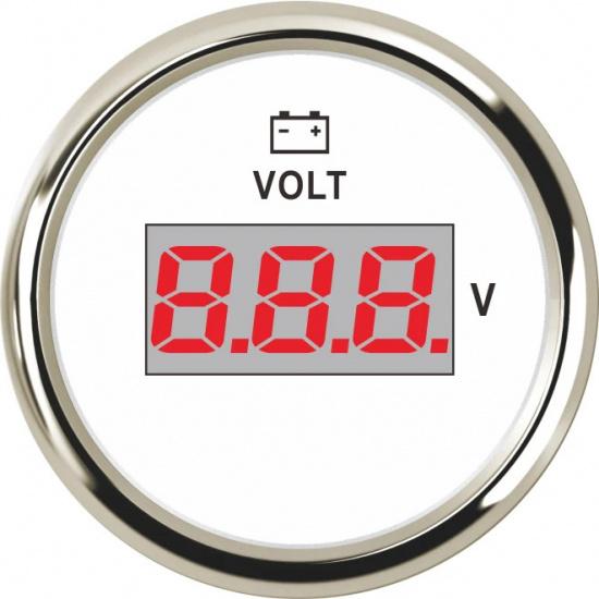 Custom 52MM Gauge Voltmeter 8-32V Marine Volt Meter Auto Voltmeter Universal Voltage Boat Automobile With Red Backlight 12V 24V