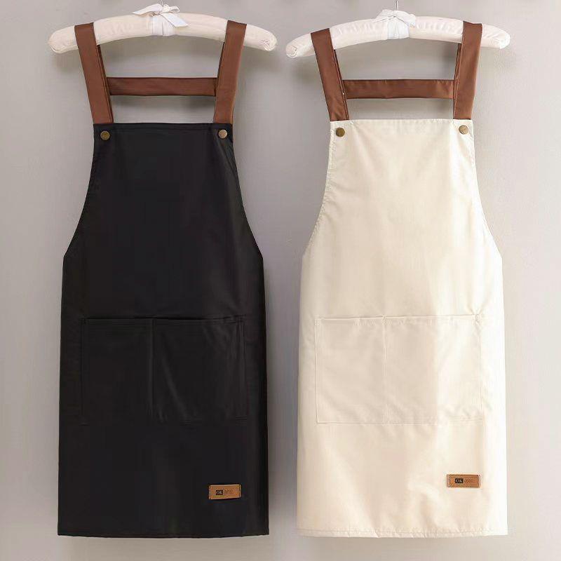 Waterproof and Oil-Proof Kitchen Apron with Convenient Storage for Men and Women