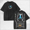 Vintage Washed Shirt Retro Street Graphic Summer Men's and Women's Washed T-shirt