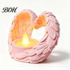 Creative Holiday Gift Ideas Angel Wings Tealight Candle Holder, Prayer Holder Memorial Gifts Housewarming for New Home Decor, Elegant Tabletop