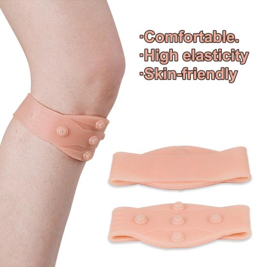 Knee Pad Washable Pressurized Skin Color Rheumatoid Pain Relief Knee Guard for Outdoor