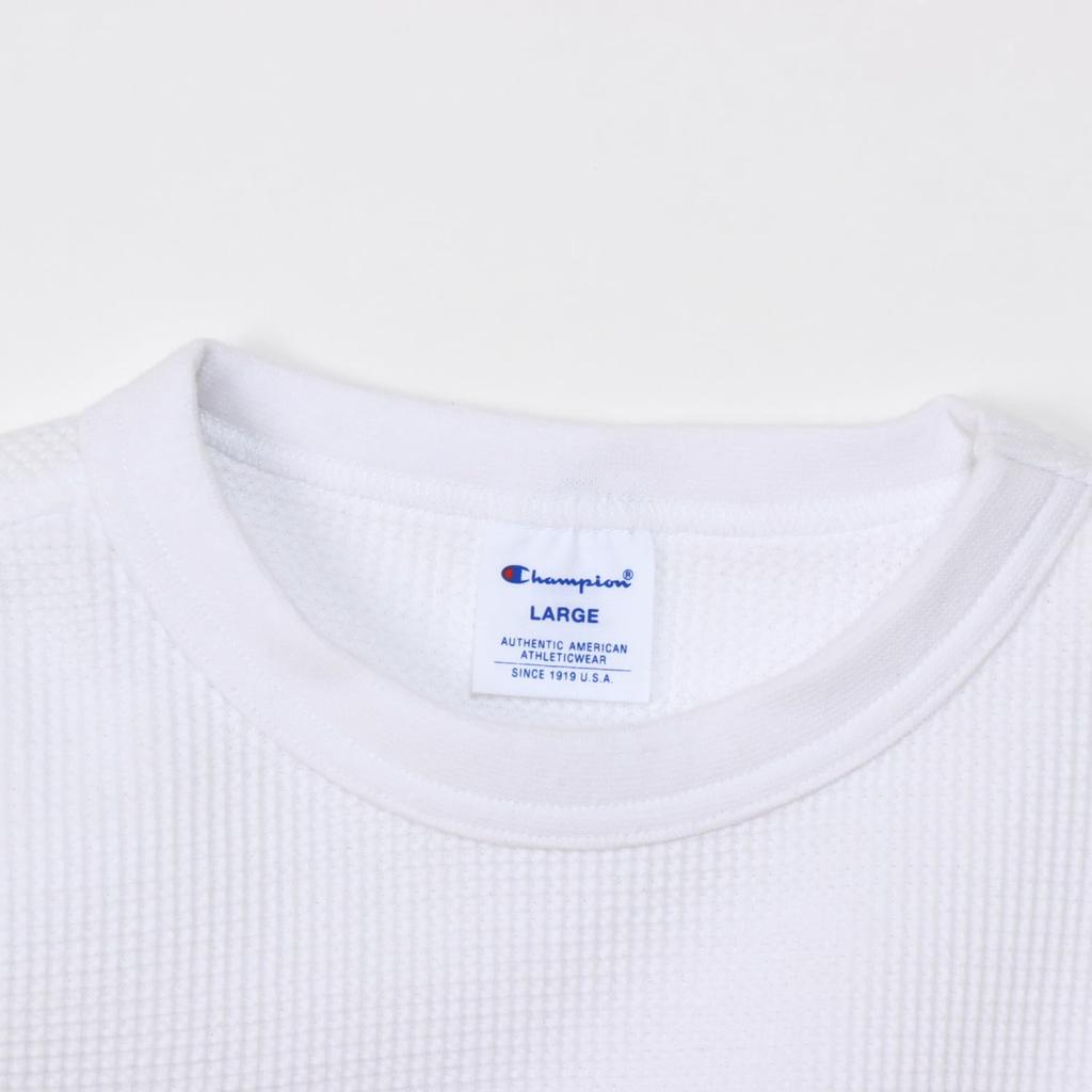 Short Round Graphic Short Sleeve Basic White [Champion] T-Shirt, Sleeve, Neck, Print, T-Shirt, C3-Z352 Men's