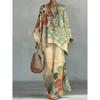 Y116 Summer Bohemian Paisley Printed Two-piece Comfort Casual Set