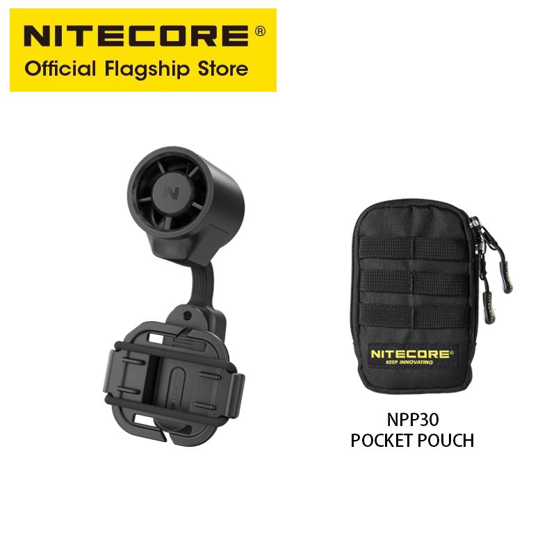 NITECORE NCF20 Outdoor Clip-on Fan Handheld Fan Portable Pocket Cooling Blower 43g for Fishing Camping Commute Hiking Concert