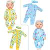 ZITA ELEMENT 5 Sets 14-18 Inch Baby Doll Clothes Outfits Casual Wear for 17 Inch Baby Doll Clothes 10 Pcs Doll Clothes and Accessories for 15 Inch