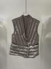 White Duck Down New Light Down Vest Women's Short V-neck Liner Is Thin and Warm Autumn and Winter Vest Tide