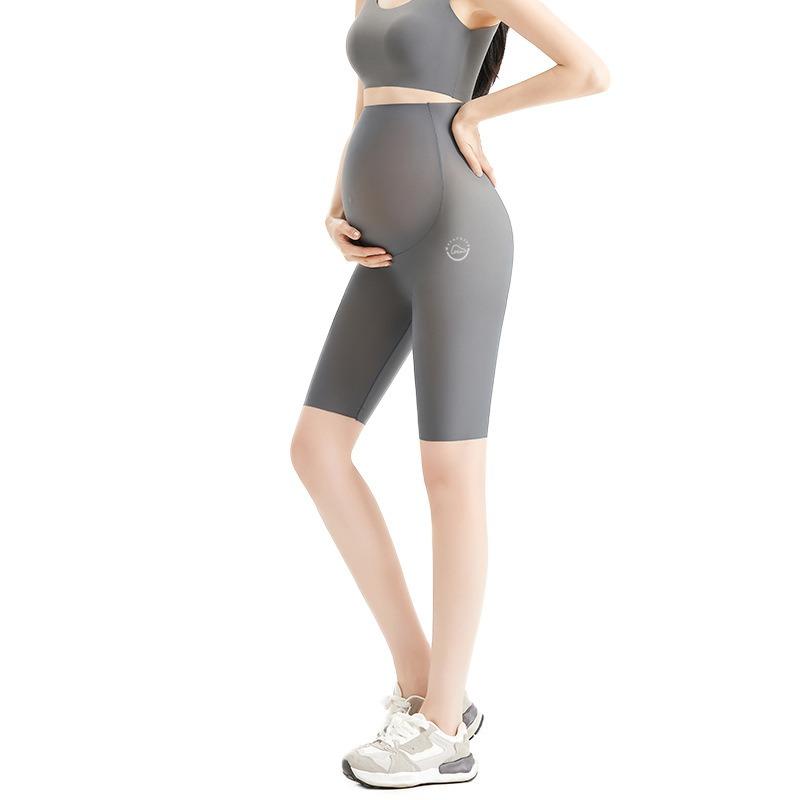 Maternity Leggings Five-point Pants Thin Maternity Pupu Clothing Belly Pants Five-point Edition Maternity Pants Five-point Leggings