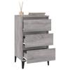 Nightstand Gray Sonoma 40 x 35 x 70 cm Engineered Wood