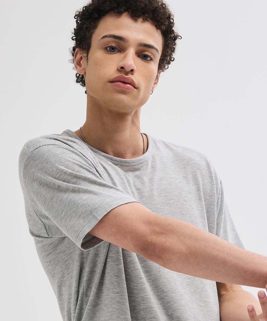 LEIRE Soft U-Neck Inner T-Shirt [Gray]