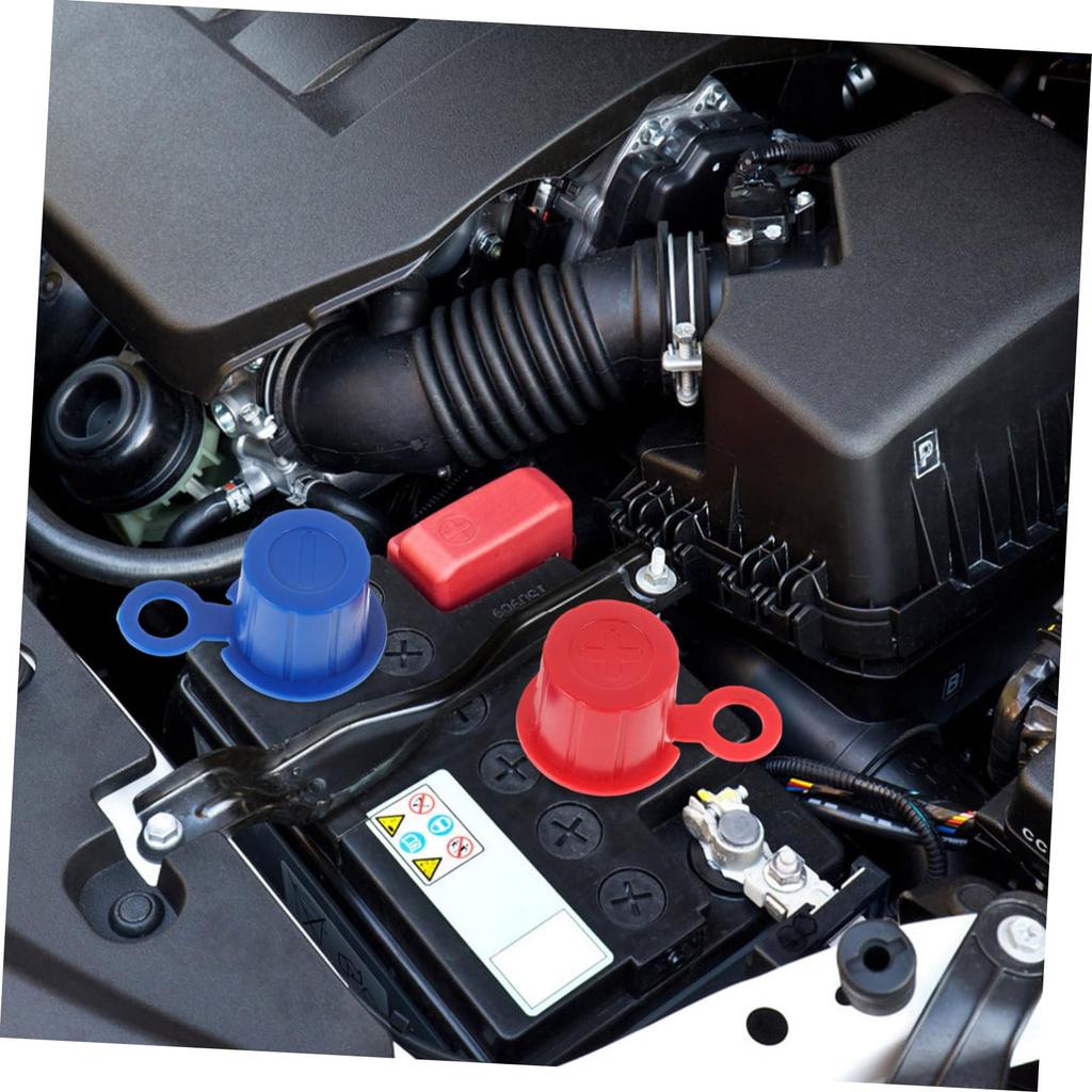 VALICLUD Terminal Cover Caps 1 Pair Car Protector Auto Electrode Protective Cover