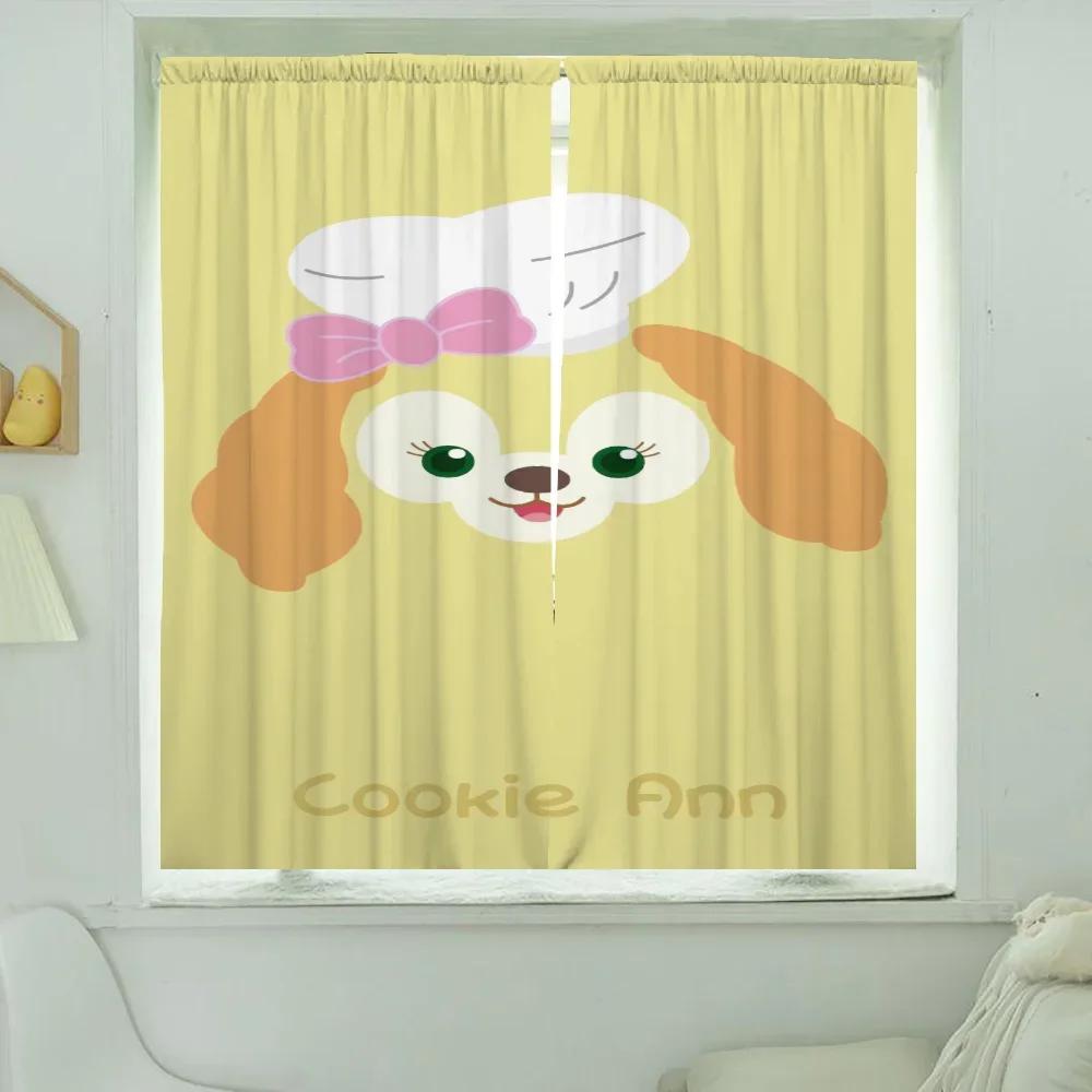 Room Darkening Home Interior Kitchen Curtains Living Door Curtain Cookie Ann Bedroom Decoration Partition Set Of 2 Made Polyester Washable Sitting