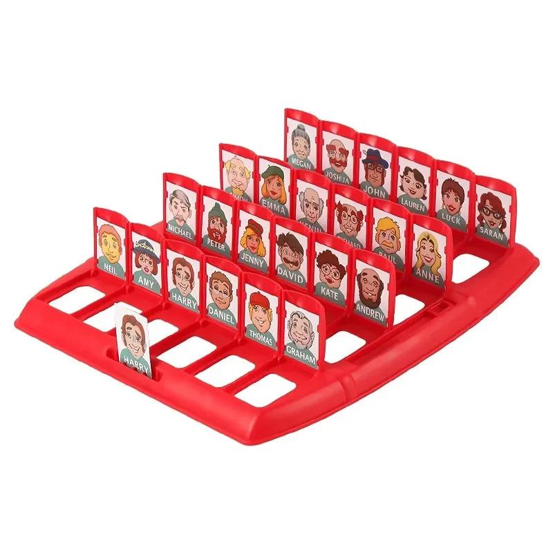 Who Guess I Am Puzzle Game Two Person Interactive Portable Tray Puzzle Board Game Suitable For Children For Kids Adults Children's Birthday Gift