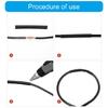 Color Coded Heat Shrink Tubing Collection for Professional Electrical Repairs and Insulation With Portable Storage Case
