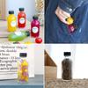 12pcs 2oz Small Clear Glass Bottles with Lids for Liquids for Ginger Shots,Juice,Potion,Liquids,Whiskey-Mini Travel Bottles