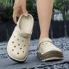 Durable Construction Comfortable Fit Mens And Women'S Summertime New Baotou Couple Sandal Shoes Thick-Soled Beach Footwear
