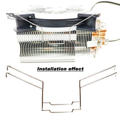 1 Pair Fastener Easy Installation High Strength Lightweight CPU Cooling Fan Hard Clips for Desktop