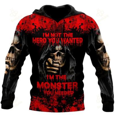 Männer Hoodies Sweatshirt 3D Druck Horror Schädel Streetwear Harajuku Pullover Hip Hop Jacke Männer Frauen Trainingsanzug Übergroßen Hoodie