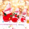 1Pcs Red Candy Boots Christmas Storage Box Christmas Candy Bag Christmas Gift Bag