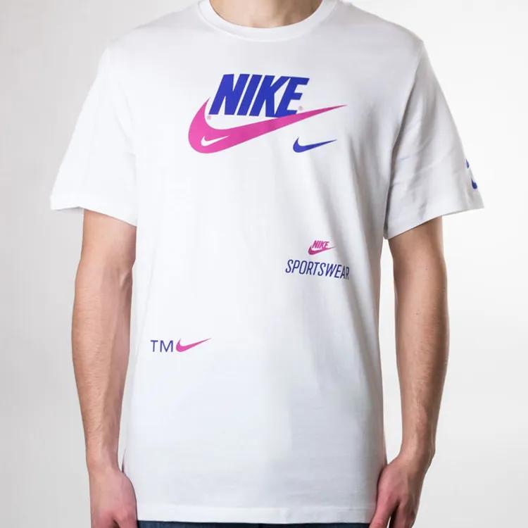 Nike T Shirts Men's Crew Neck Moderate (Unisex) T-Shirts CU0078 100