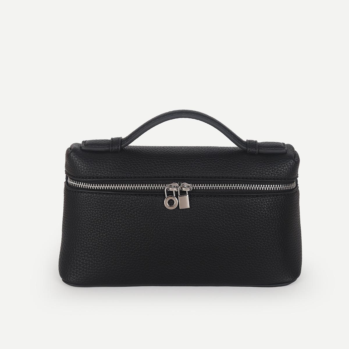 

Temperament Lunch Box Bag Women S Spring And Summer Texture Messenger Bag Versatile Portable Shoulder Messenger Bag Bag чорний