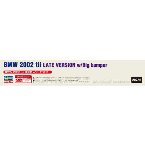 Hasegawa 1/24 scale BMW 2002 tii Late Model with Big Bumper Plastic Model Kit 20756 (Car)