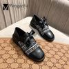 Riband Lace up oxford shoes women plaid fabric flats square toe loafers autumn/winter student small leather shoes woman big size