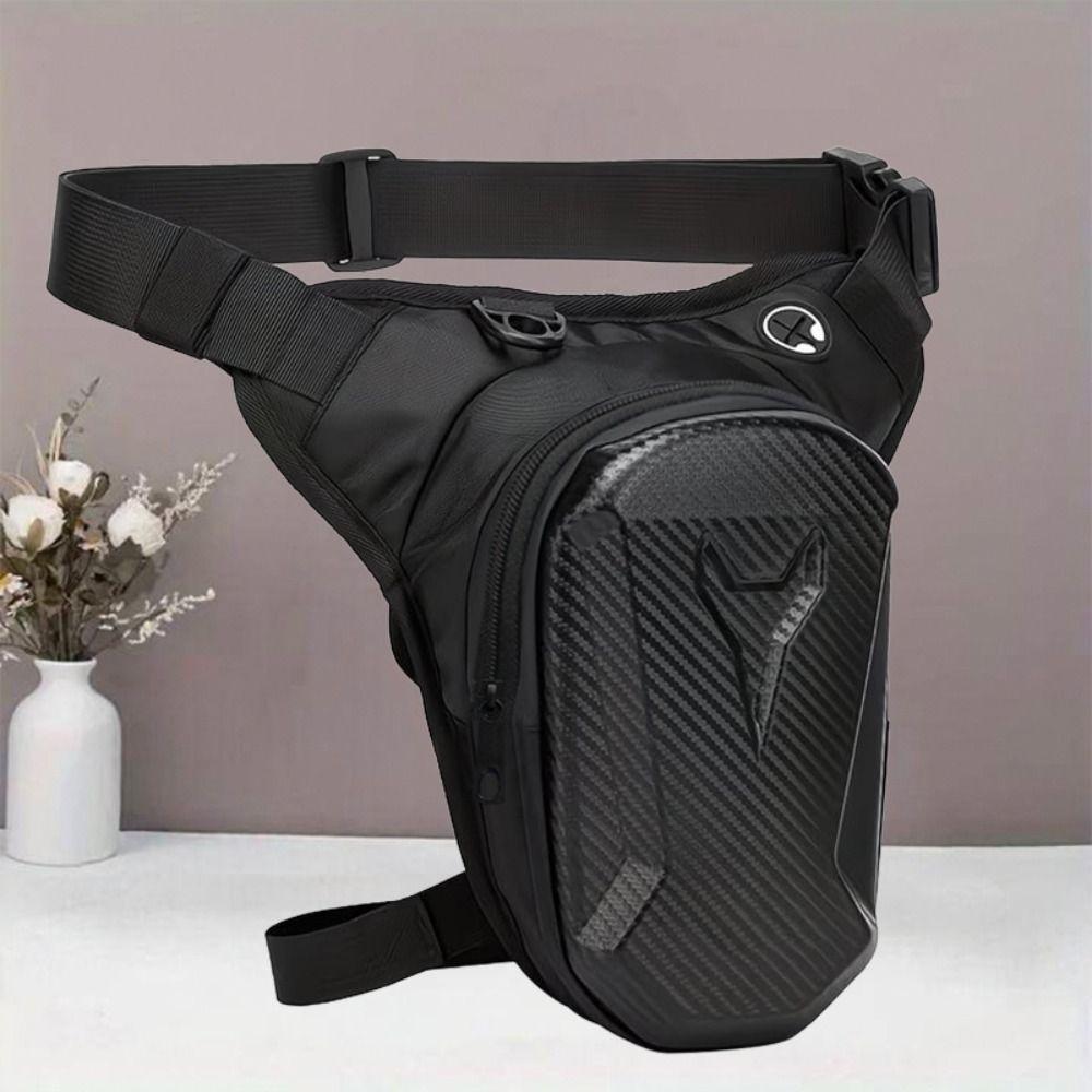 Waterproof Motorcycle Leg Bag Hard Shell Rider Bag Crossbody Bag Waist Pack Men Women