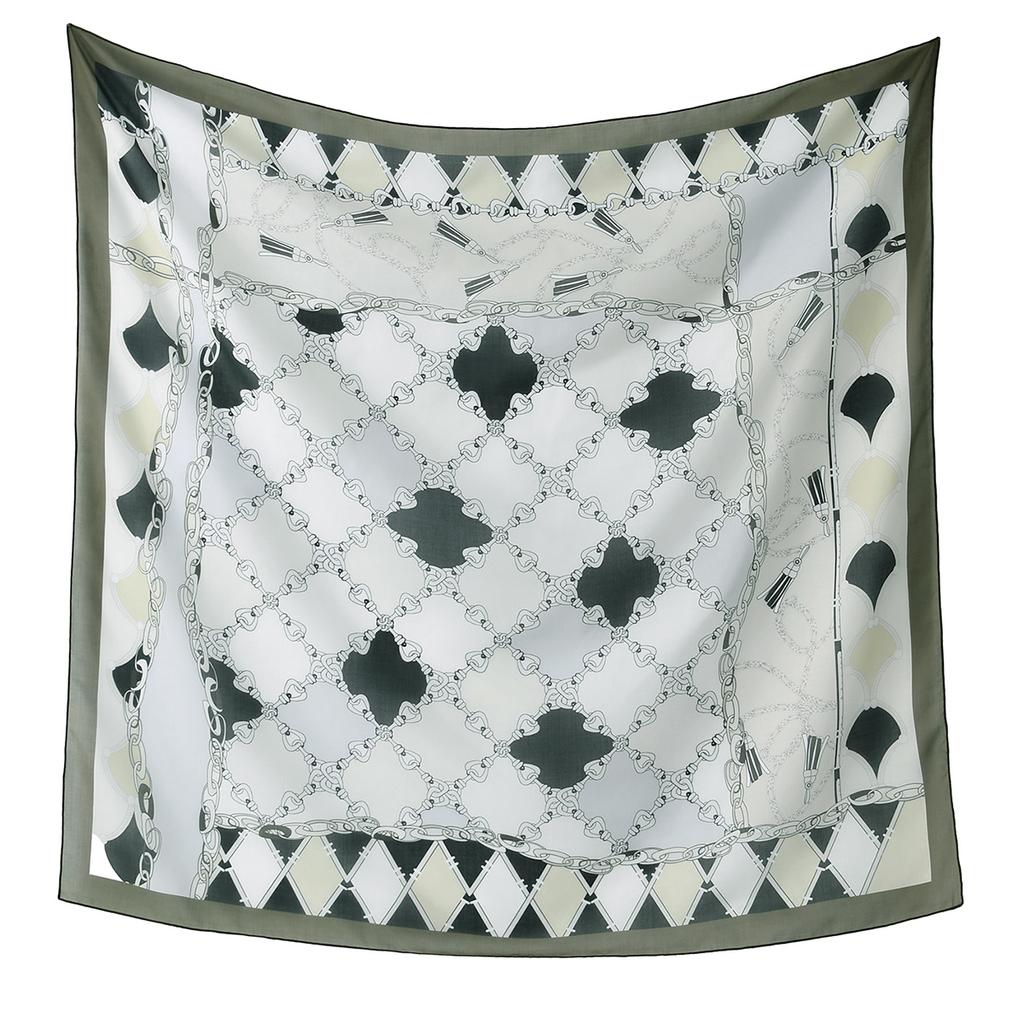 Newest Style Women Scarf Square Tencel Printed Handkerchief Fashion Temperament Beach Sunscreen Shawl