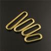 2pcs Molded Cast Solid Brass Oval Loop Ring Buckle Leather Craft Bag Luggage Shoulder Strap Webbing Belt Strap Keeper