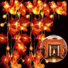 LED Maple Leaf  Light String Halloween Thanksgiving Garden Party Decoration Lights