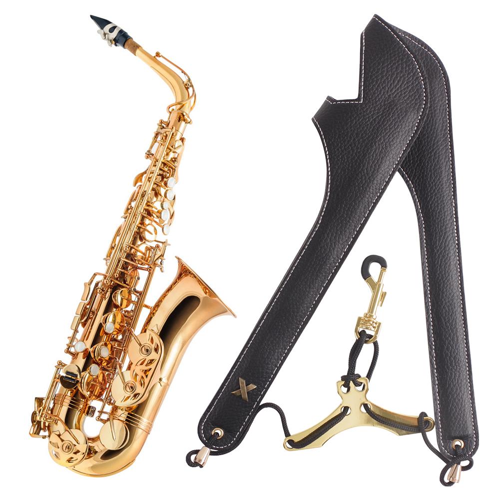 Saxophone Shoulder Strap Adjustable Saxophone Neck Strap Double Shoulder Harness Strap Musical Instrument Accessories