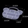 Pink Butterfly & Heart Cartoon Style Transparent Storage Box with Lid for DIY Bead Jewelry