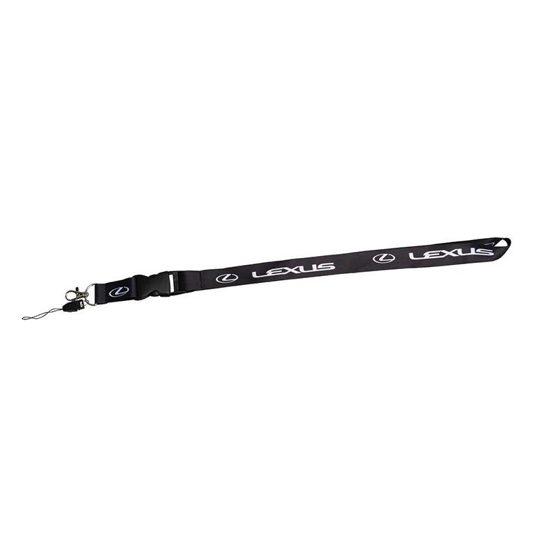 1 peça Alça de Lanyard para Carro Tiras com Logo Dupla Face para Pendurar Celular Lanyard de Trabalho Chaveiro de Carro Acessórios Automotivos Pingente Presente para Homens Argola de Chave