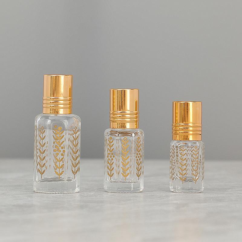 3ml 6ml Mini Ätherisches Öl Rollerflasche Nachfüllbare Parfümflasche Glas Kosmetikbehälter Tragbare Lippenöl Rollerflaschen