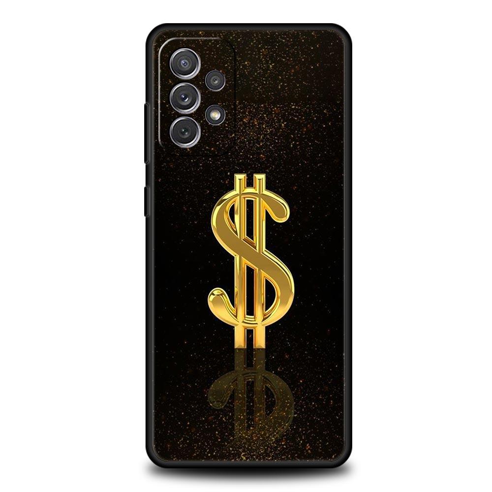 Gold Money Pattern Phone Case for Samsung A51 A71 A21S A17 A11 A15 A25 A41 A23 A33 A53 A73 A07 A03S A05S A13 A35 A55 5G Cover