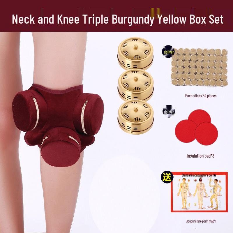 Moxibustion Knee Pads: Anti-Scald Hot Compress, Multi-Section Leg Relief