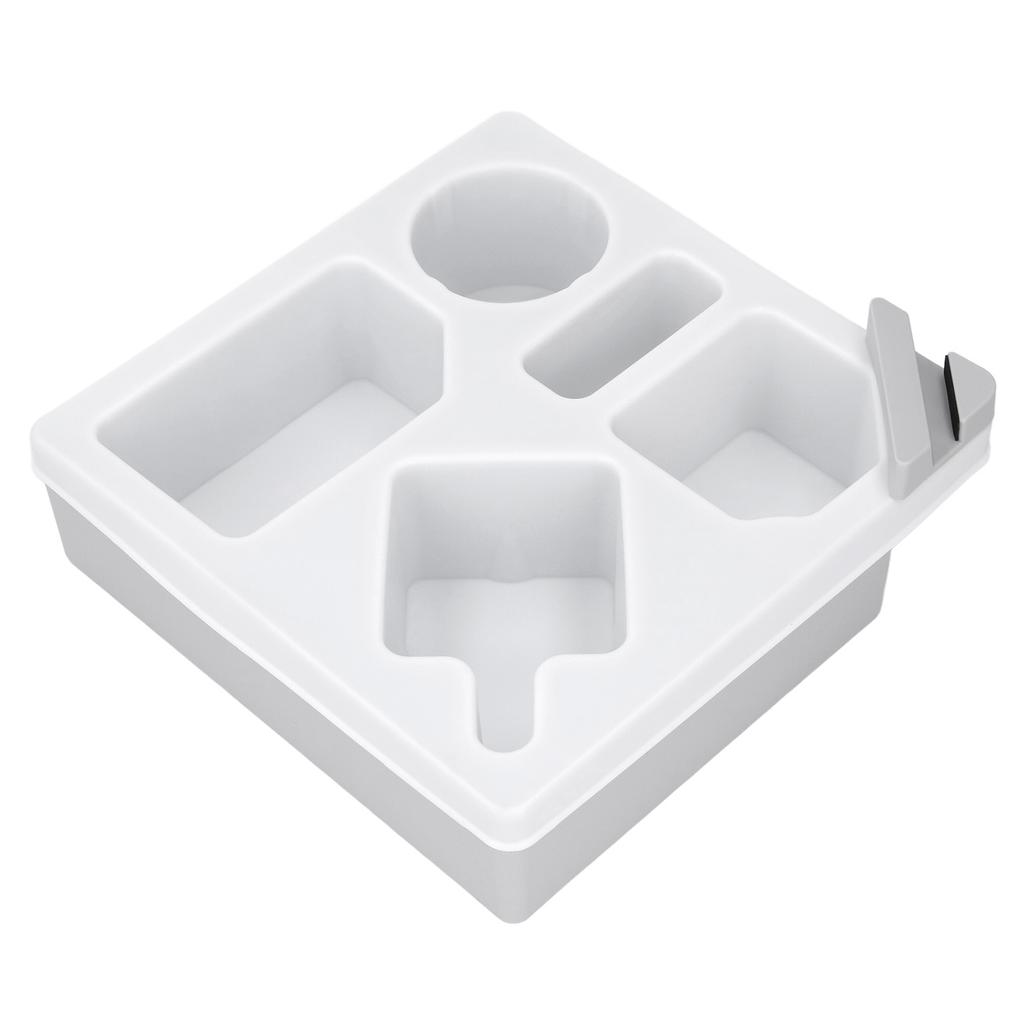 Sofa Cup Holder Tray with Phone Stand Silicone Plastic Couch   Drink Holder for Bed Car Remote Control Snacks and Other Items